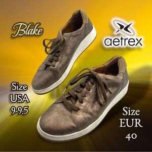 Aetrex Women's Blake Comfort Sneaker - Bronze Size EUR 40 US 9-9.5